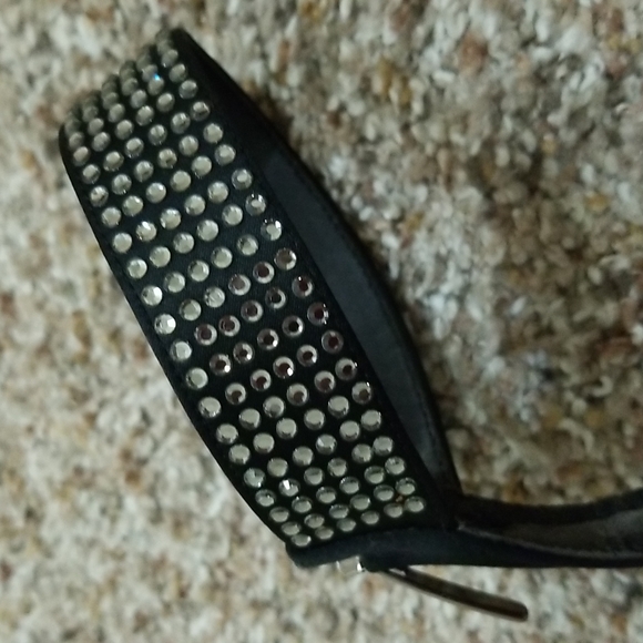 Paolo Black Satin Shoes - Picture 7 of 15